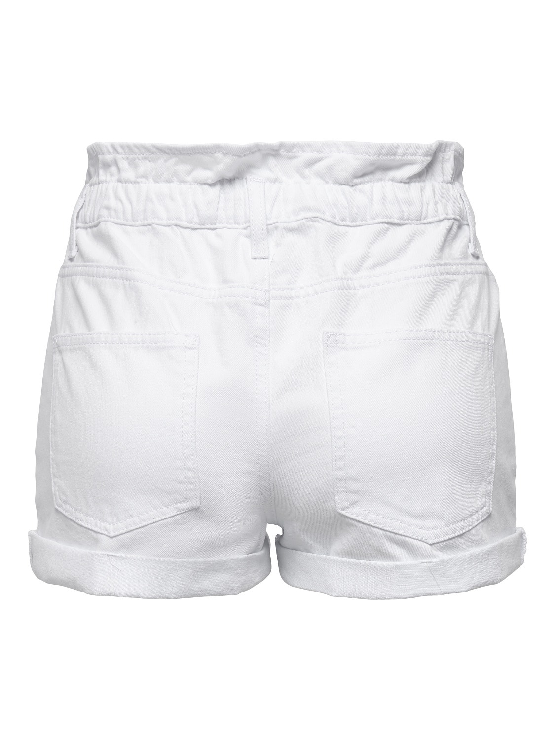 ONLY ONLCuba life paperbag Denim shorts -White - 15200196