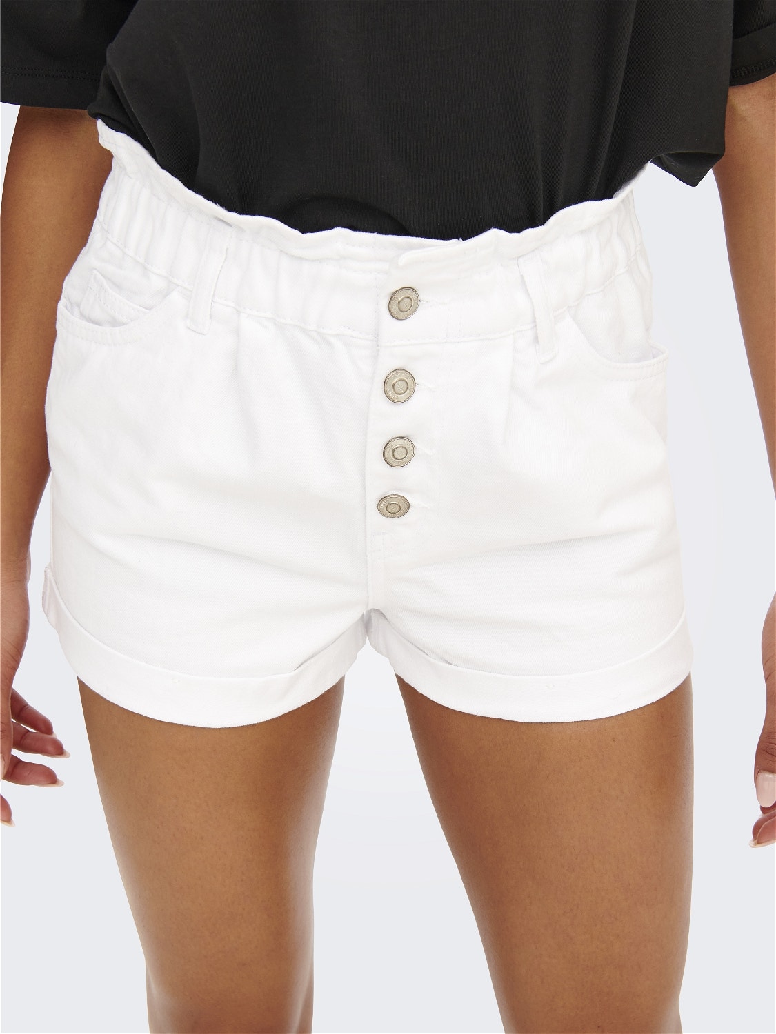 ONLY ONLCuba life paperbag Shorts en jean -White - 15200196