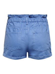 ONLY Relaxed Fit High waist Fold-up hems Shorts -Ultramarine - 15200196