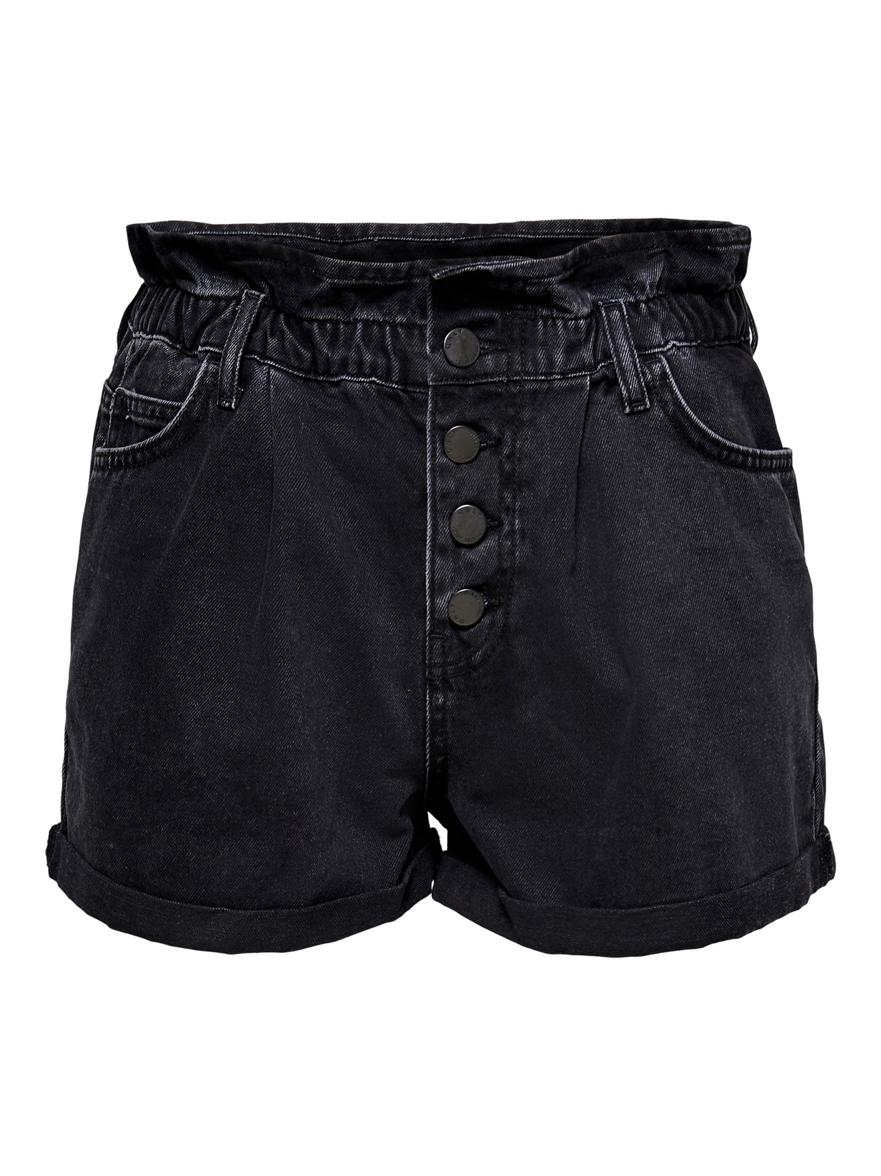 ONLY Paperbag-sydda Shorts -Black - 15200197