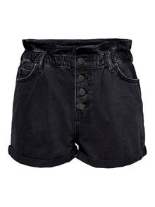 ONLY Paperbag-sydda Shorts -Black - 15200197