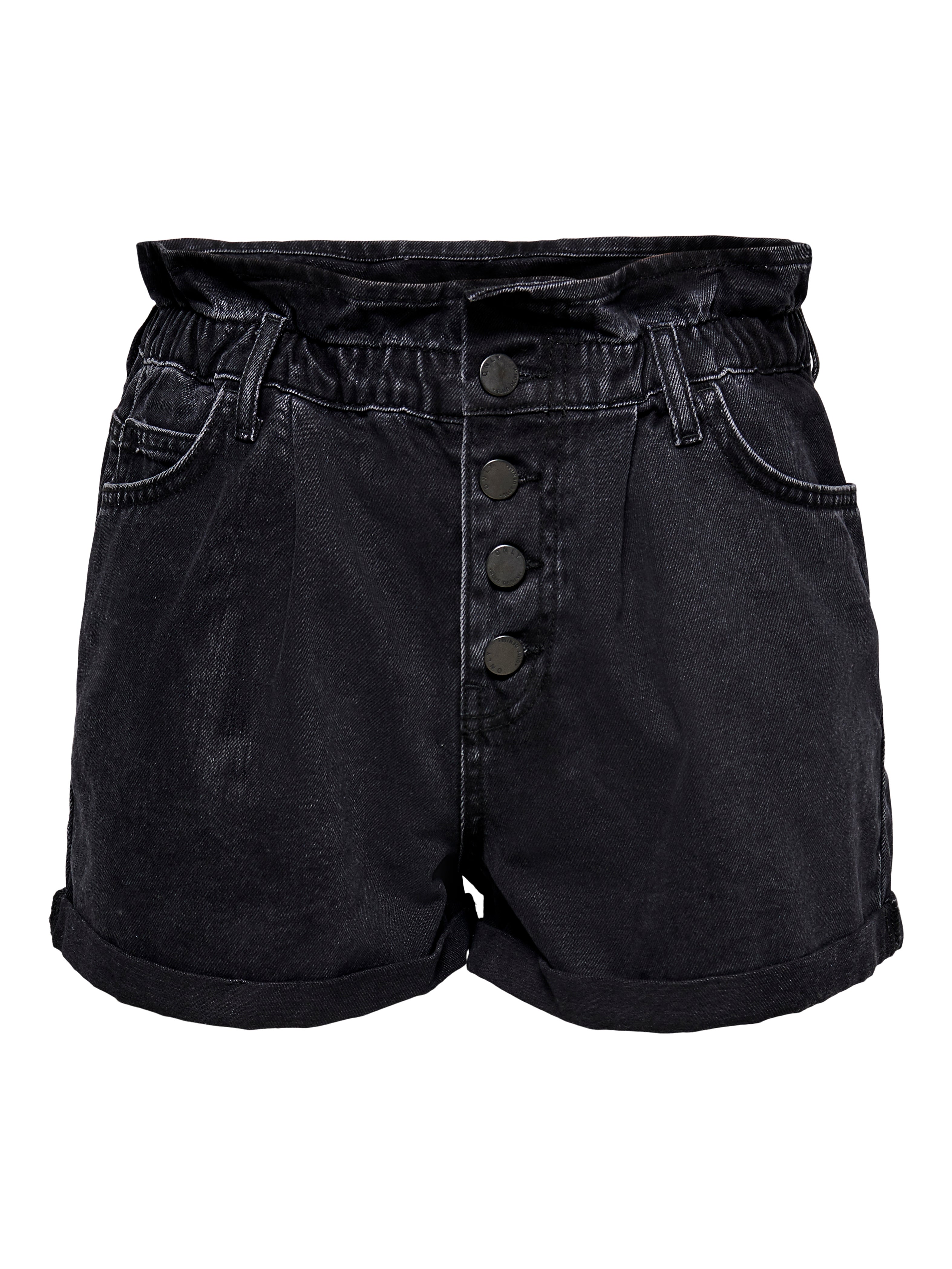 Black paperbag clearance shorts