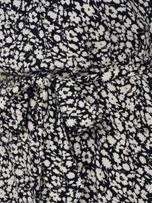 ONLY Printed midi Shirt dress -Black - 15200236