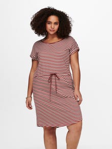ONLY Regular Fit O-Neck Short dress -Apple Butter - 15200395