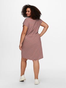 ONLY Regular Fit O-hals Kort kjole -Apple Butter - 15200395