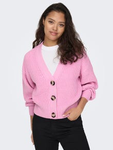 ONLY Short Knitted Cardigan -Lilac Sachet - 15200418