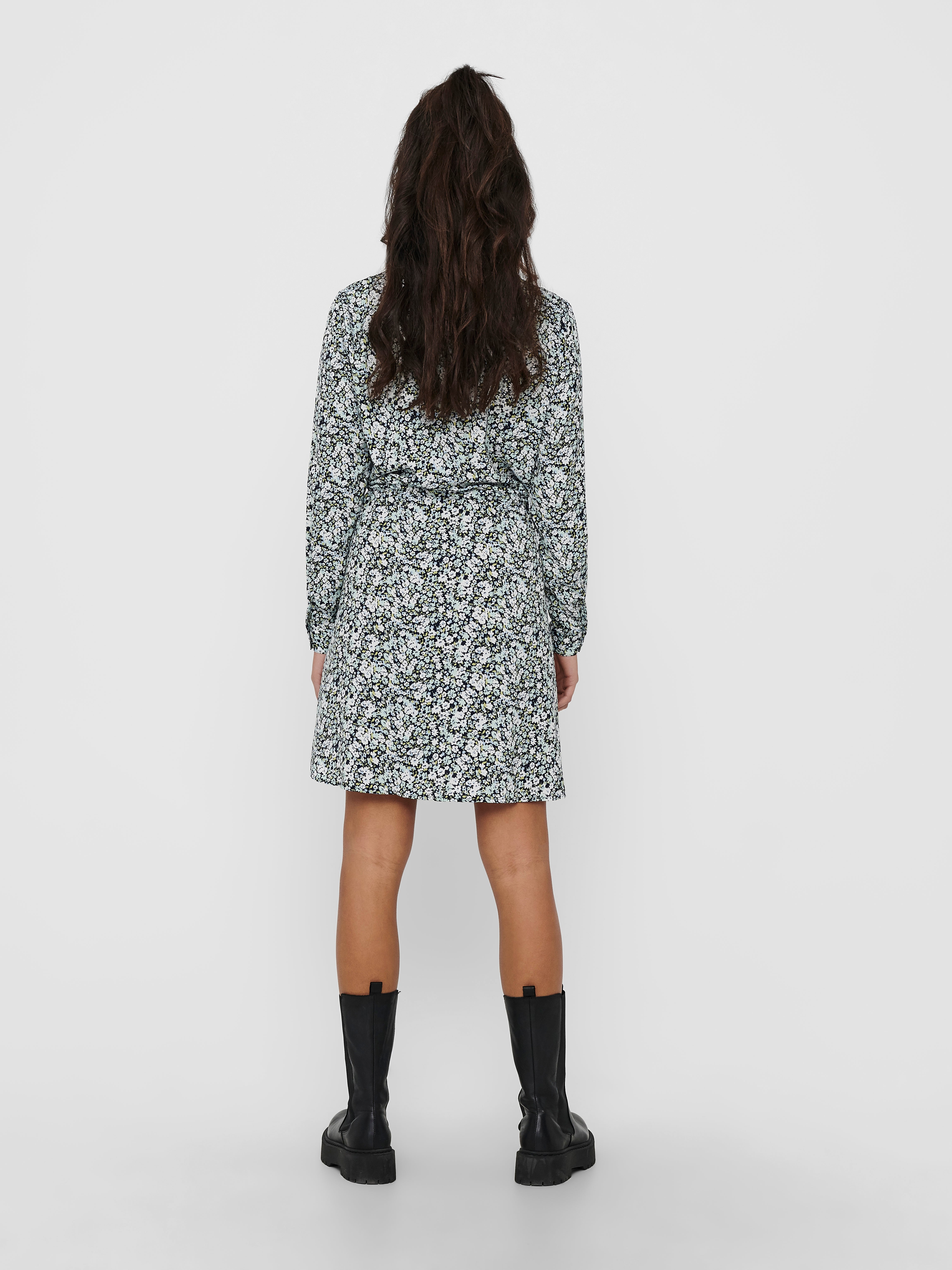Mode Kleider Kapuzenkleider Pulloverkleid mit Print 