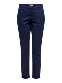 ONLY Slim Fit Trousers -Navy Blazer - 15200641