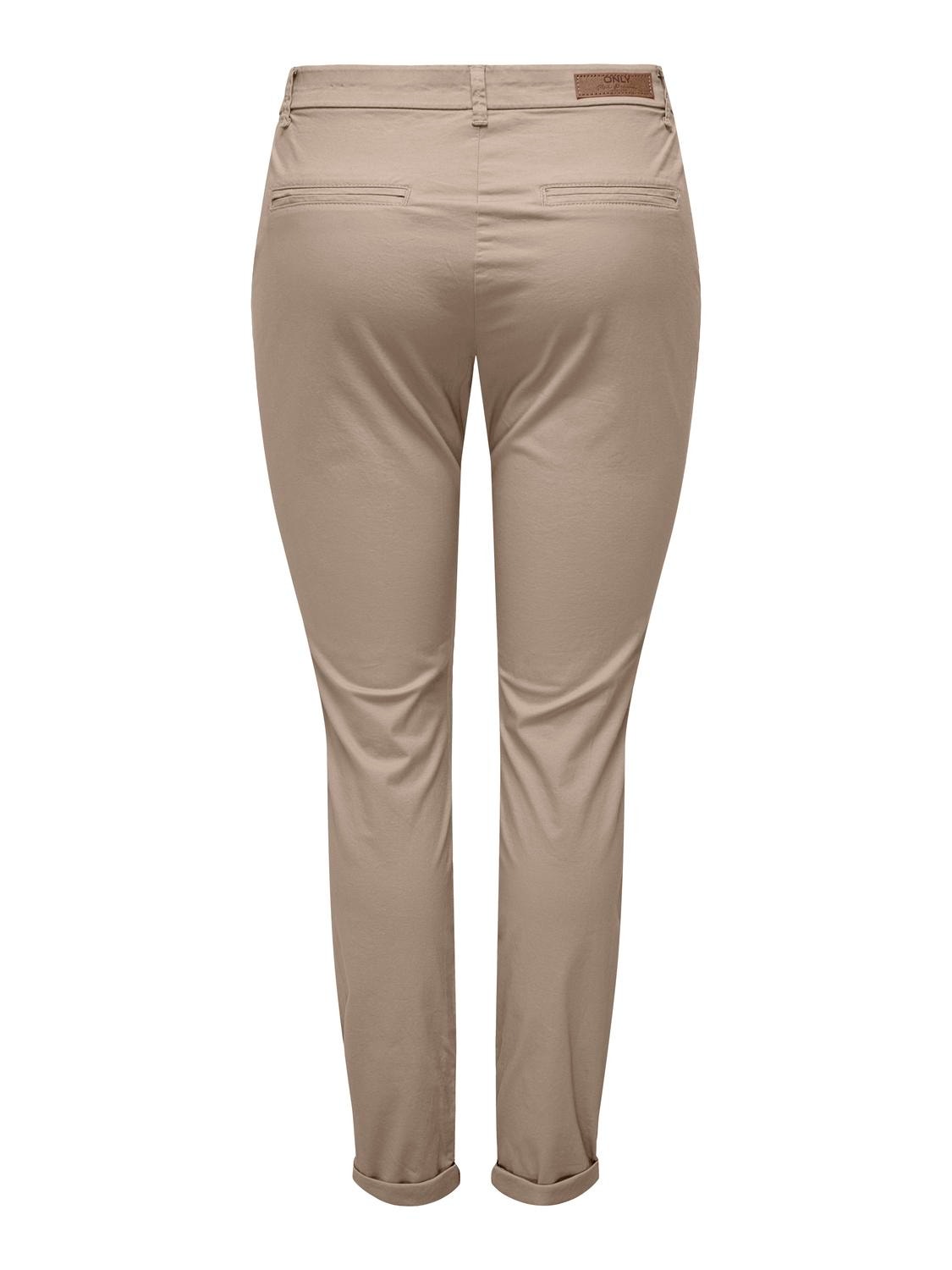 ONLY Pantalons Slim Fit -Silver Mink - 15200641