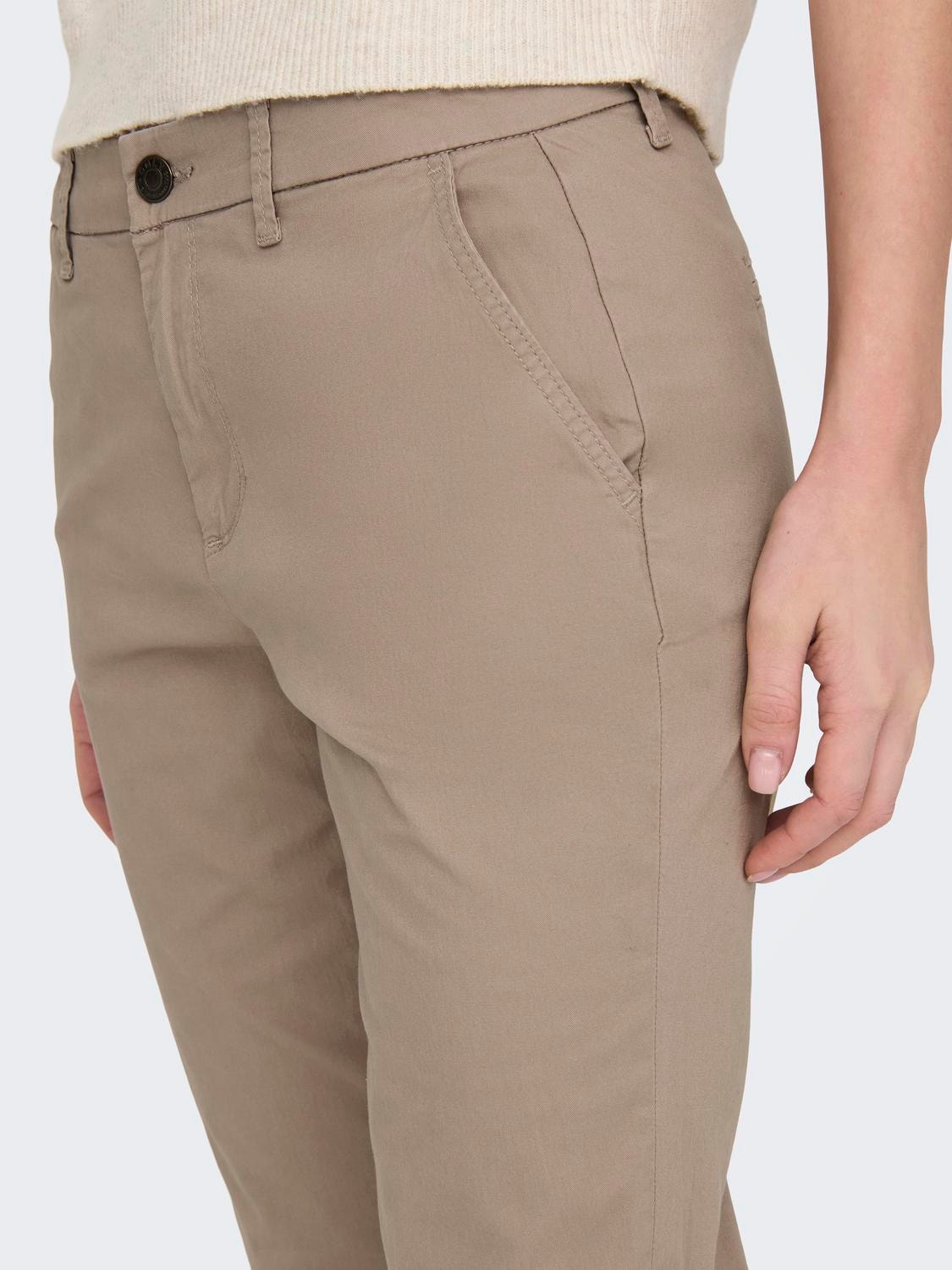 ONLY Slim Fit Trousers -Silver Mink - 15200641