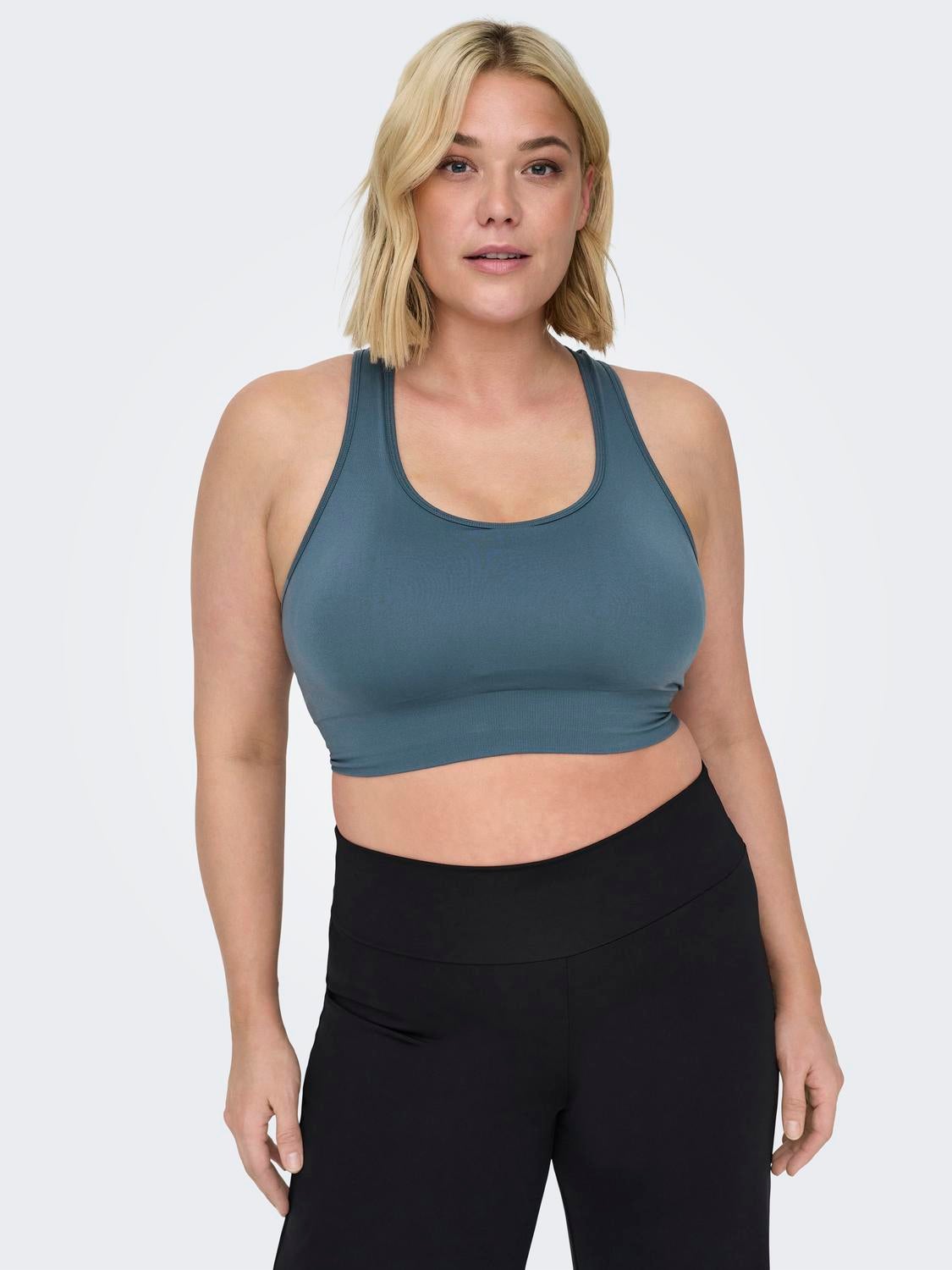 Curvy Sports Bra - Dusty Blue - All Shapes