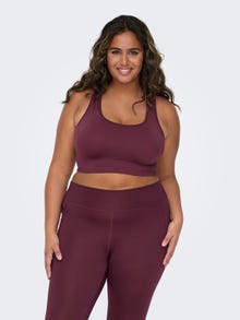 ONLY Curvy seamless Sports-BH -Windsor Wine - 15200911