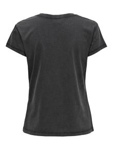 ONLY Tops Regular Fit Col rond -Black - 15201027