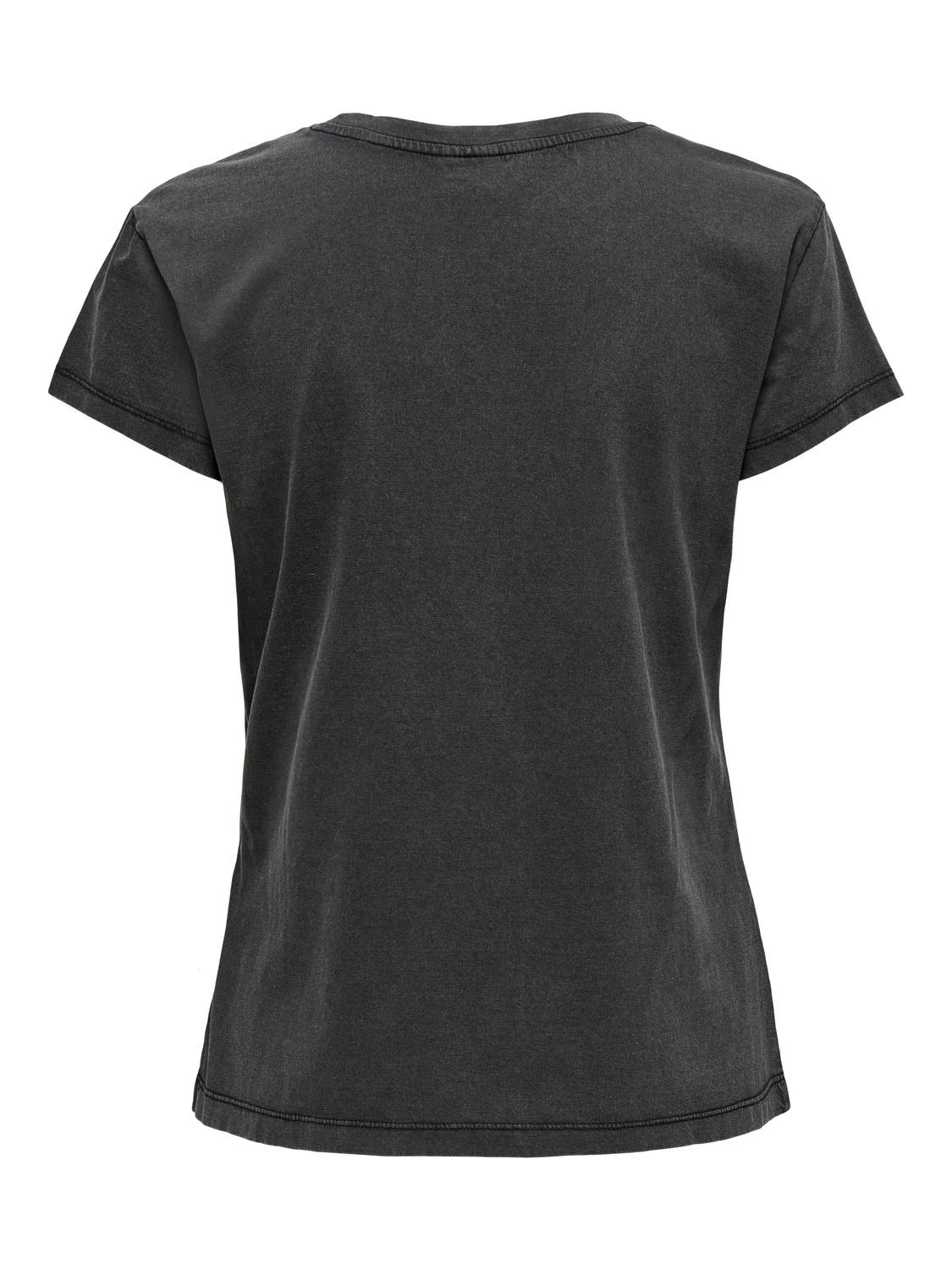 ONLY Con estampado frontal Camiseta -Black - 15201027