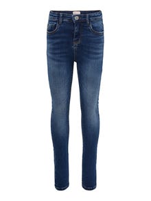 ONLY Skinny Fit Hohe Taille Jeans -Medium Blue Denim - 15201184