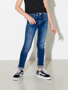 ONLY Jeans Skinny Fit Taille haute -Medium Blue Denim - 15201184