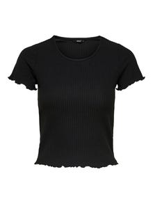 ONLY Normal geschnitten Rundhals T-Shirt -Black - 15201206
