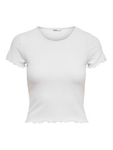 ONLY T-shirts Regular Fit Col rond -White - 15201206
