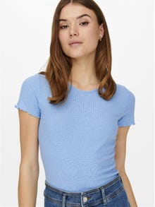 ONLY Normal geschnitten Rundhals T-Shirt -Ultramarine - 15201206