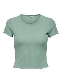 ONLY Regular fit O-hals T-shirts -Jadeite - 15201206