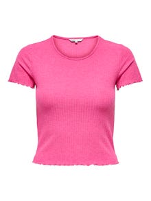 ONLY T-shirts Regular Fit Col rond -Fuchsia Purple - 15201206