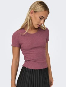 ONLY Normal geschnitten Rundhals T-Shirt -Rose Brown - 15201206