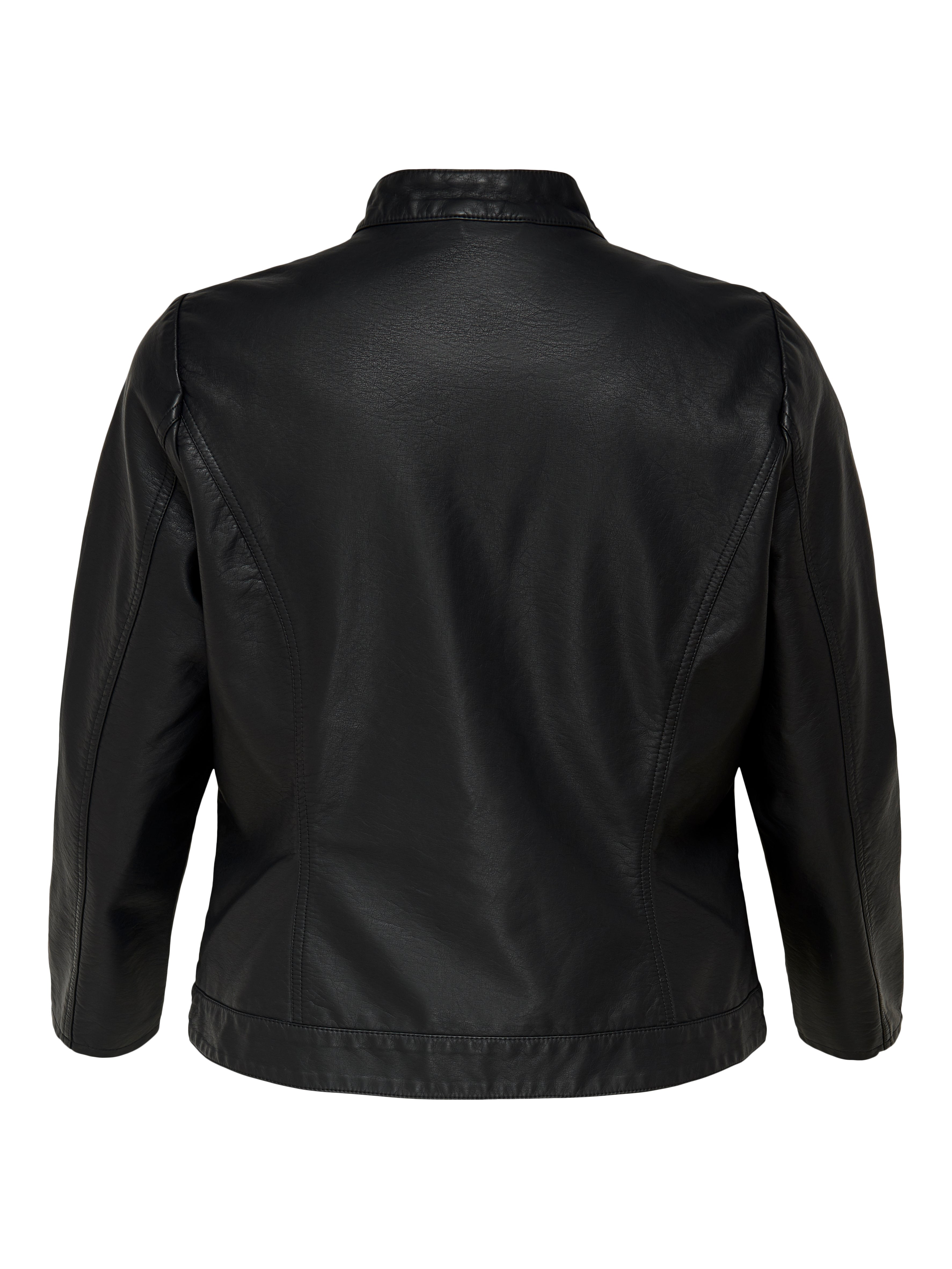 Black stand collar clearance jacket