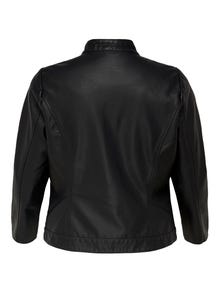 ONLY High stand-up collar Jacket -Black - 15201347