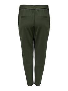 ONLY Mid waist Trousers -Forest Night - 15201372