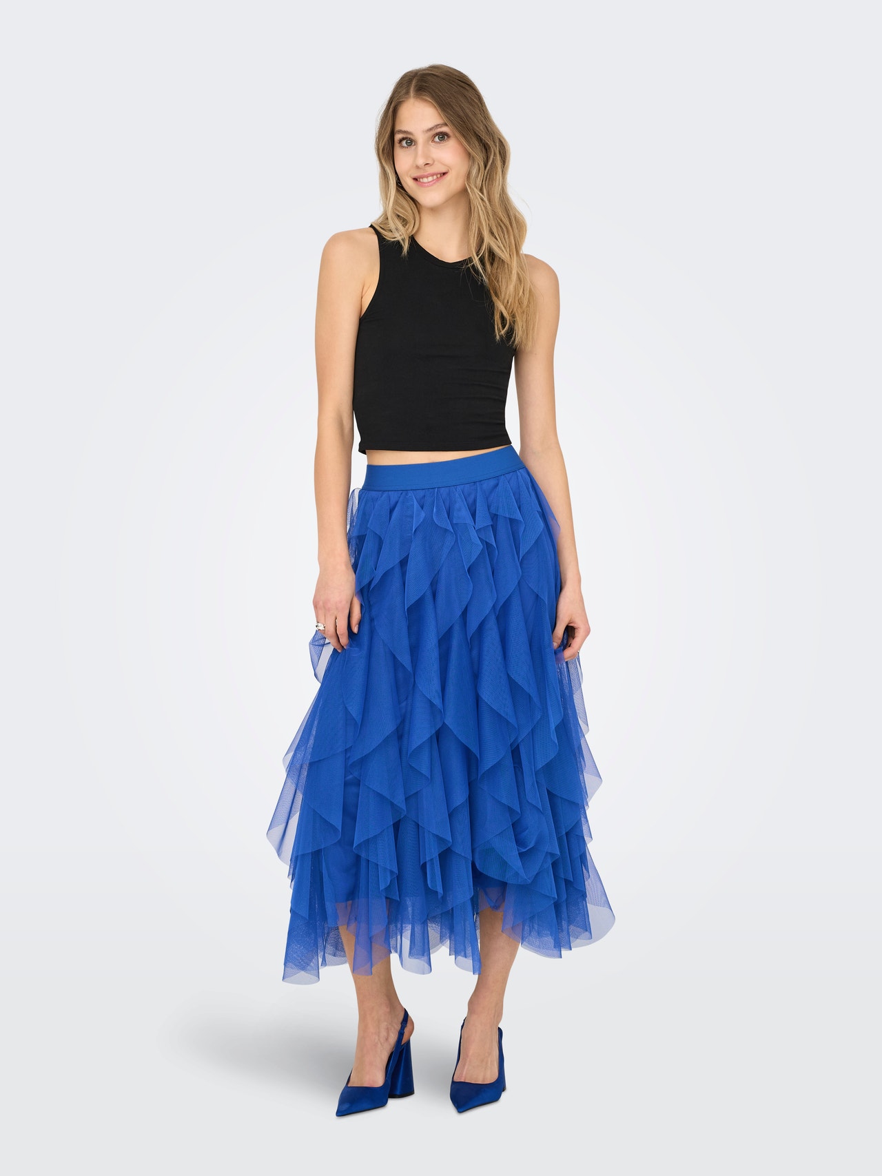 ONLY ONLSKY Lange rok -Strong Blue - 15201888