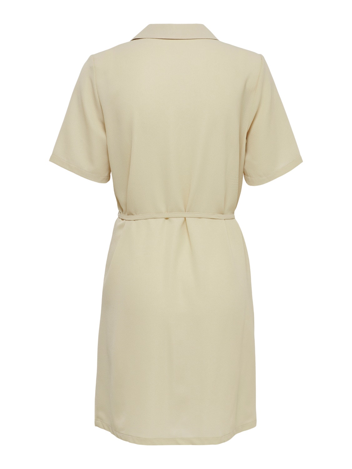 ONLY Regular Fit Shirt collar Short dress -Brown Rice - 15202528