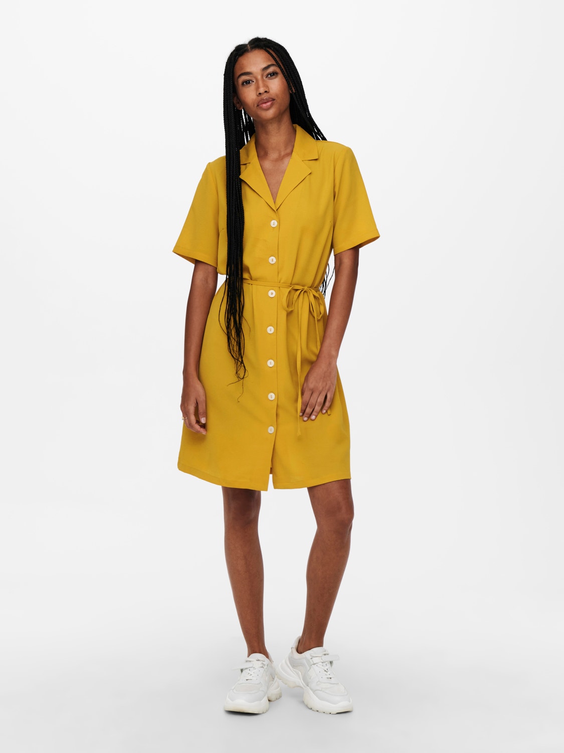 ONLY Button-up Shirt dress -Tawny Olive - 15202528