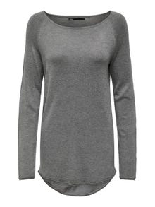 ONLY Pull-overs Col rond -Medium Grey Melange - 15202654