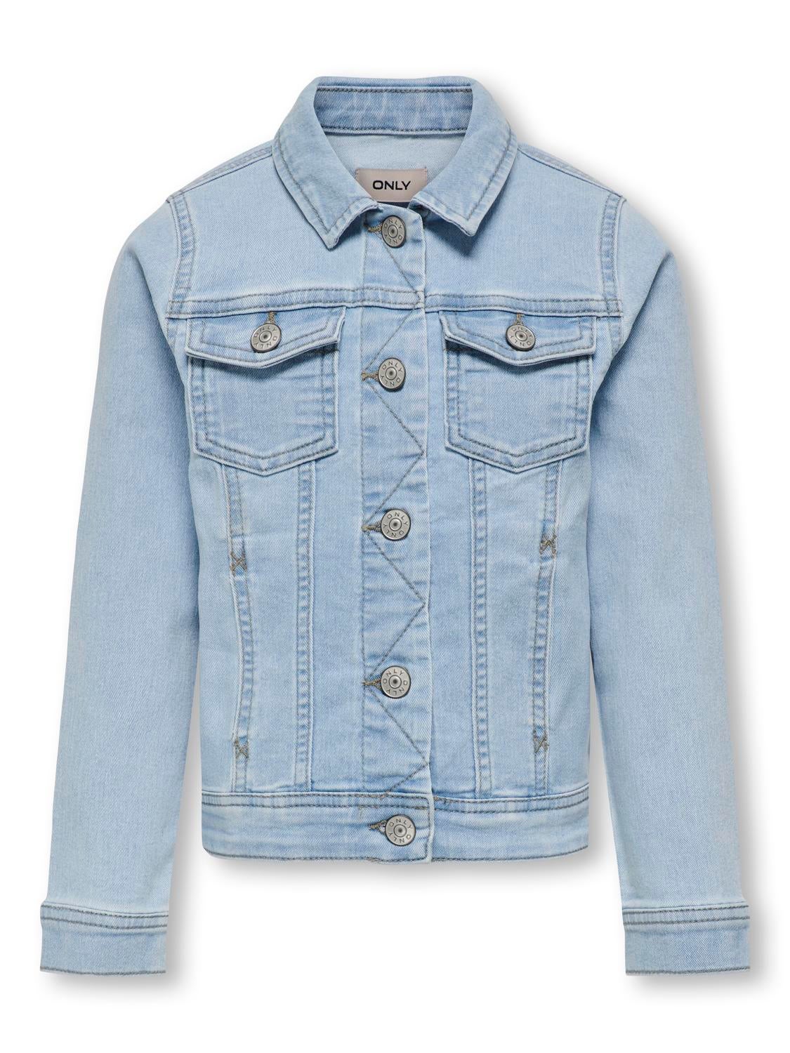 Superstretch denim jacket - Light denim blue - Kids | H&M IN