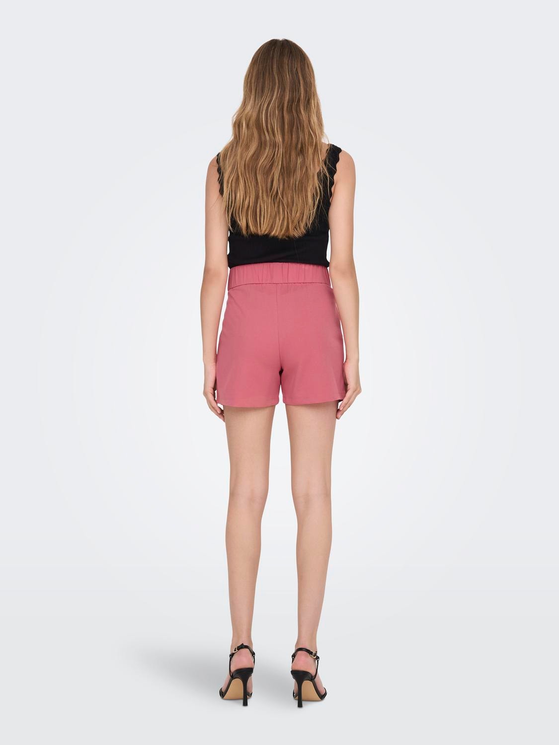 ONLY Solid colored Shorts -Desert Rose - 15203098