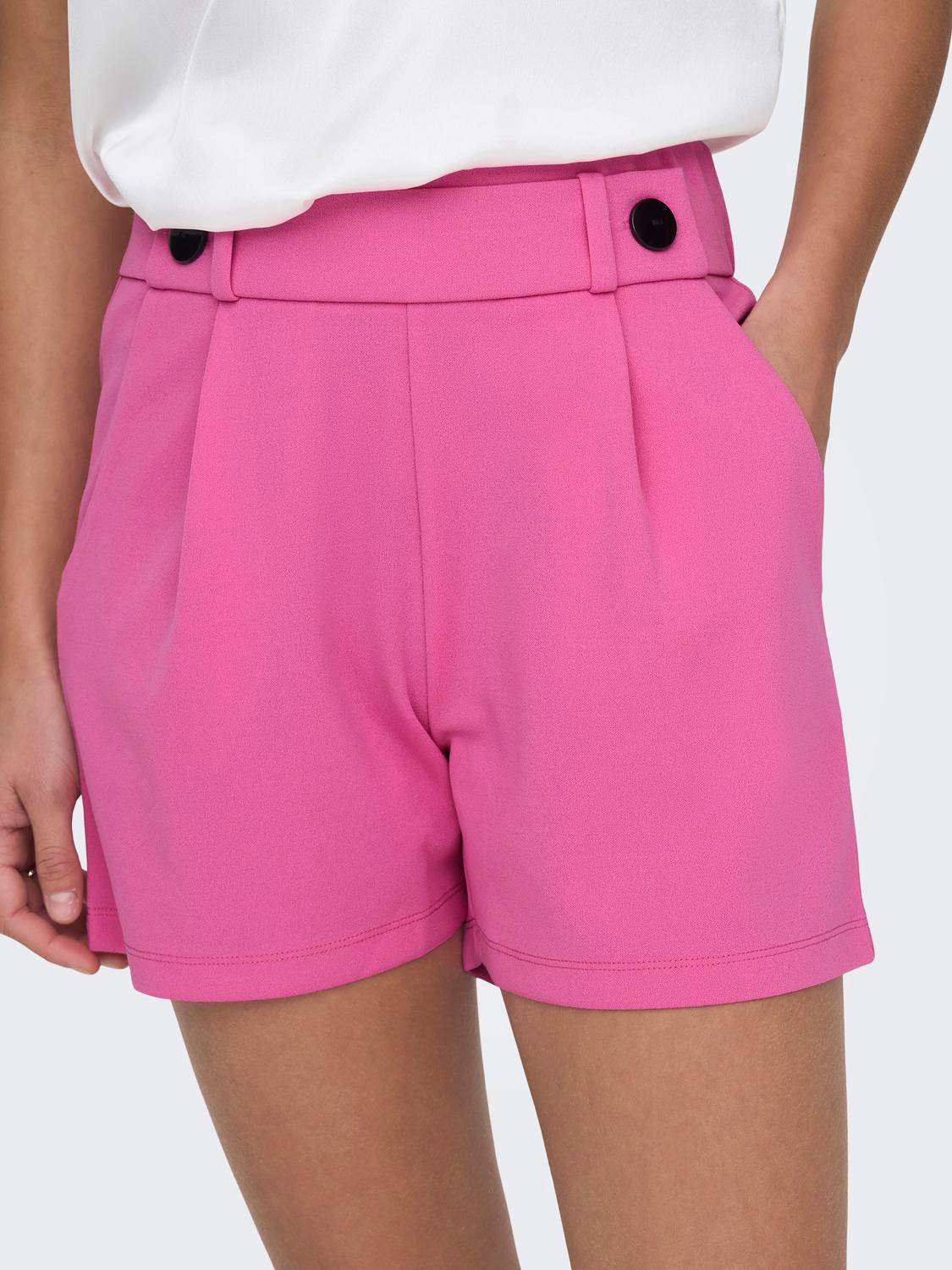 ONLY Ensfarvede Shorts -Pink Power - 15203098