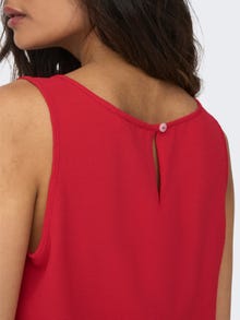 ONLY Unicolor Top -Mars Red - 15203227