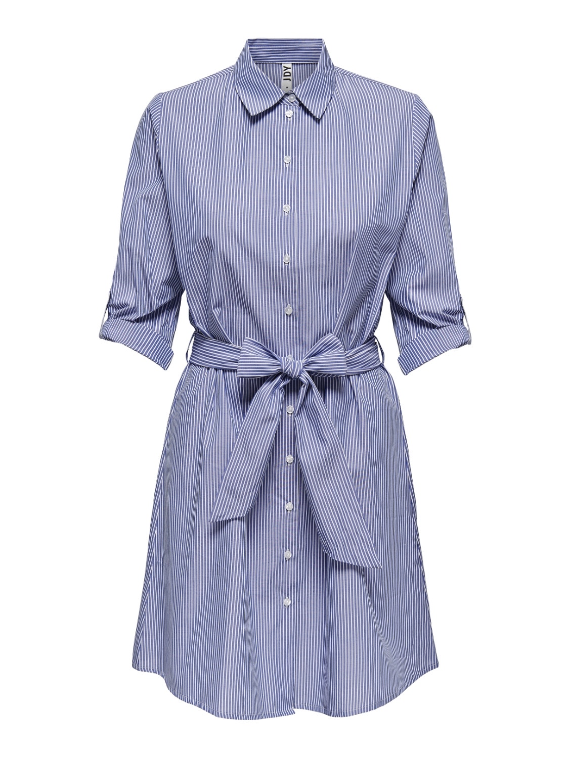 ONLY Loose fit Skjortekrage Oppbrettede mansjetter Kort kjole -Wedgewood - 15203511