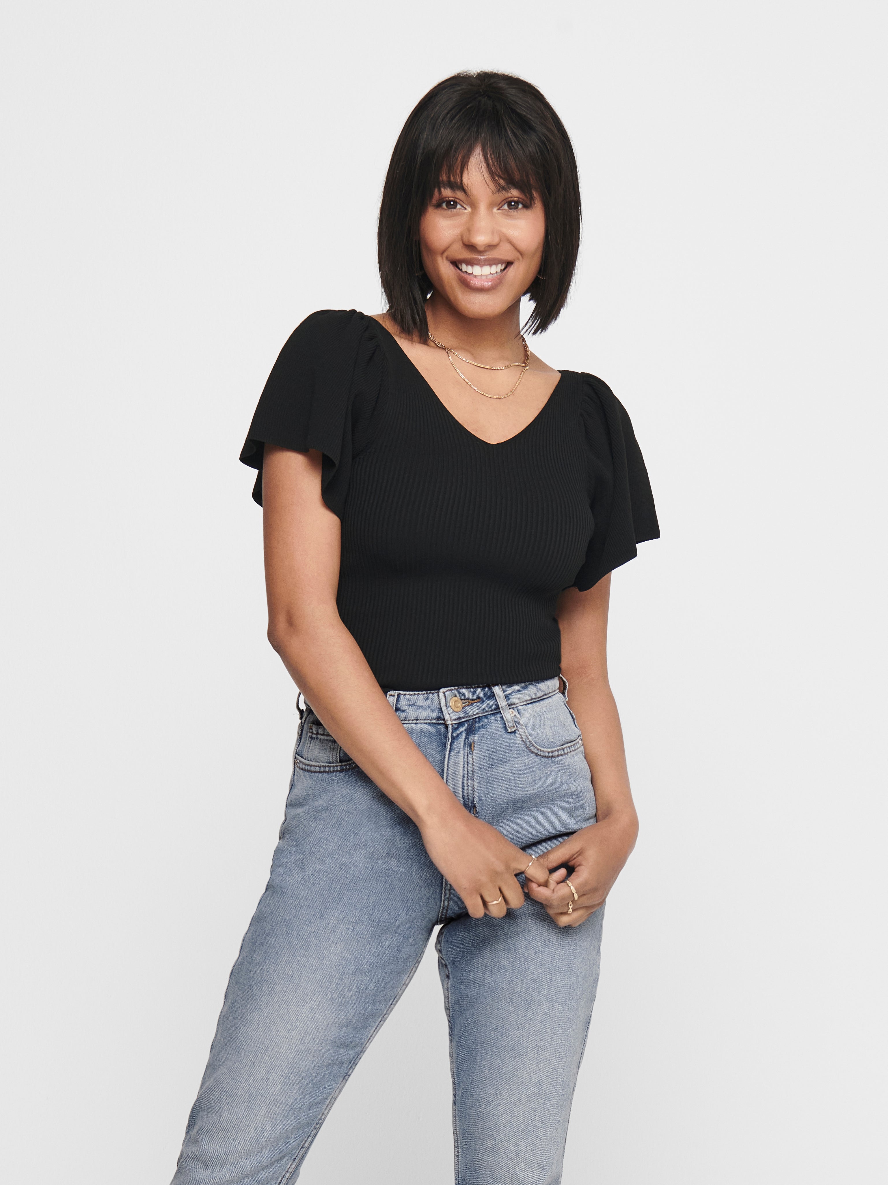 Onlleelo Gestricktes Oberteil