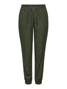 ONLY Regular Fit Mid waist Trousers -Grape Leaf - 15203946