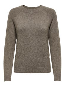 ONLY high neck knitted pullover -Brownie - 15204279