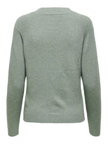 ONLY Couleur unie Pull en maille -Chinois Green - 15204279
