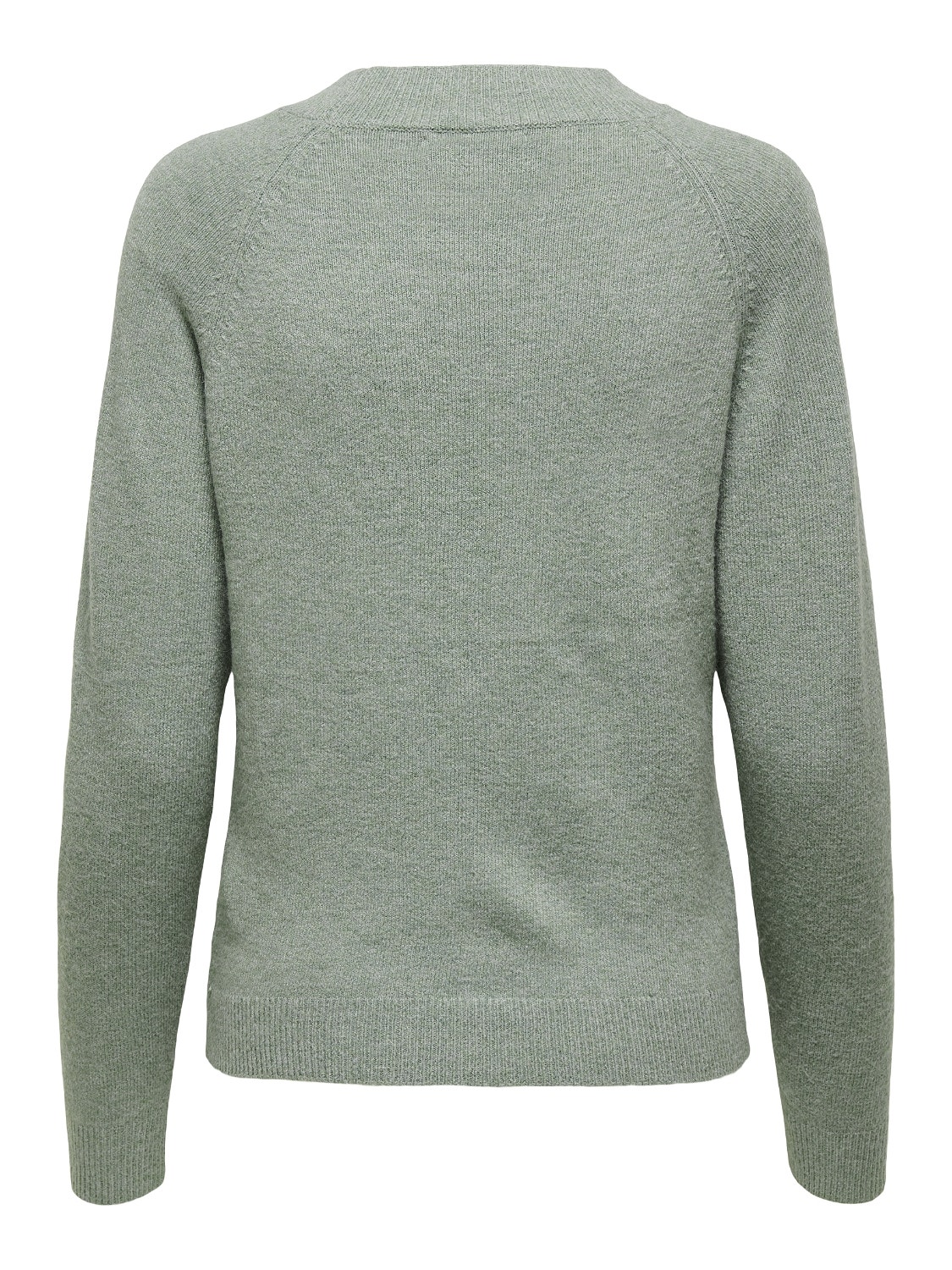 ONLY O-hals Geribde mouwuiteinden Pullover -Chinois Green - 15204279