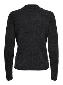 ONLY o-neck knitted pullover -Black - 15204279