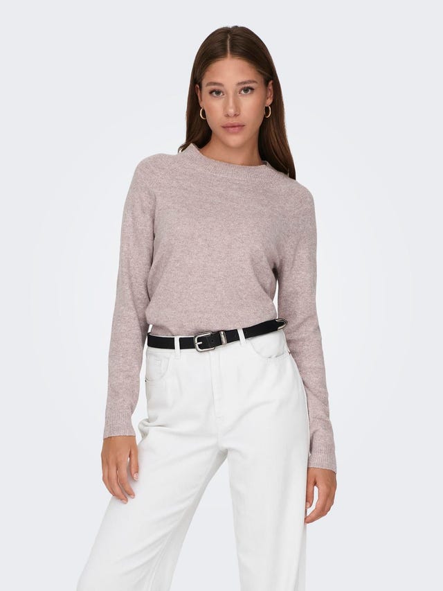 ONLY Round Neck Ribbed cuffs Pullover - 15204279