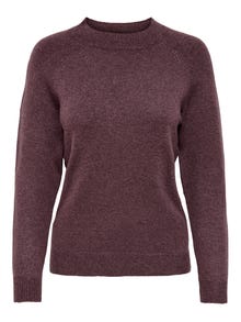 ONLY Ensfarget Strikket pullover -Rose Brown - 15204279