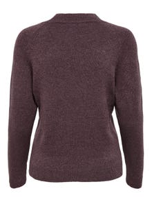 ONLY Couleur unie Pull en maille -Rose Brown - 15204279