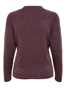 ONLY high neck knitted pullover -Rose Brown - 15204279