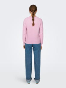 ONLY high neck knitted pullover -Pastel Lavender - 15204279