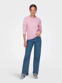 ONLY o-neck knitted pullover -Pastel Lavender - 15204279